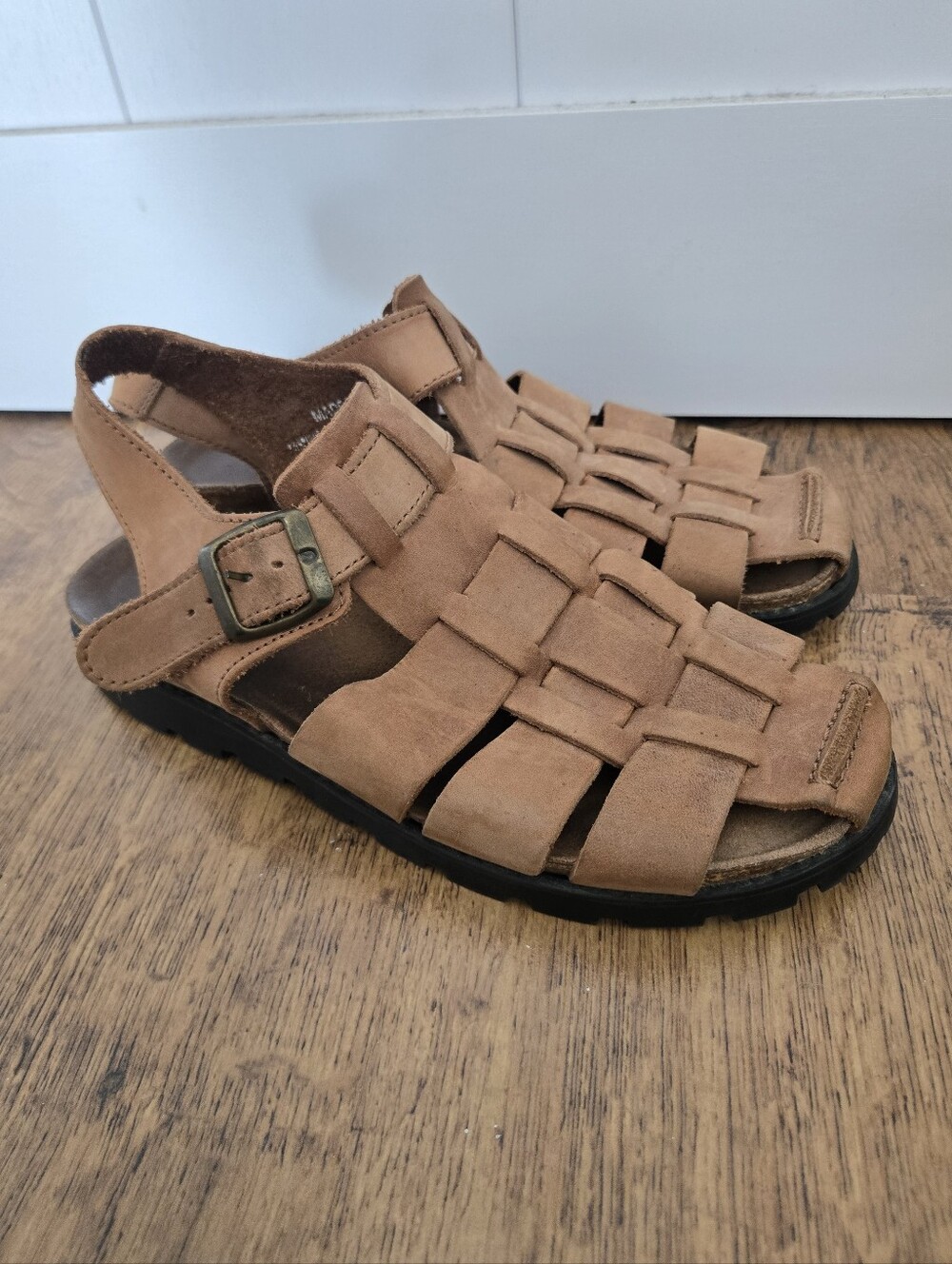 Genuine leather fisherman's sandals